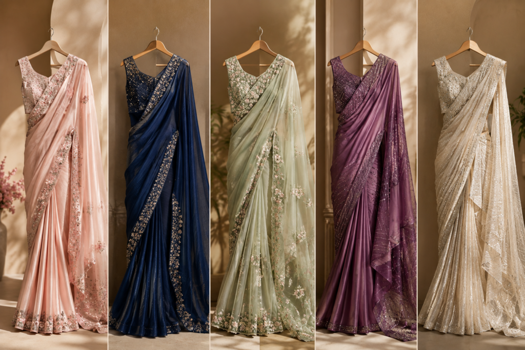 Modern designer trendy sarees